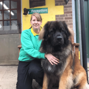 Michelle, animal carer at Cow Hill Kennels